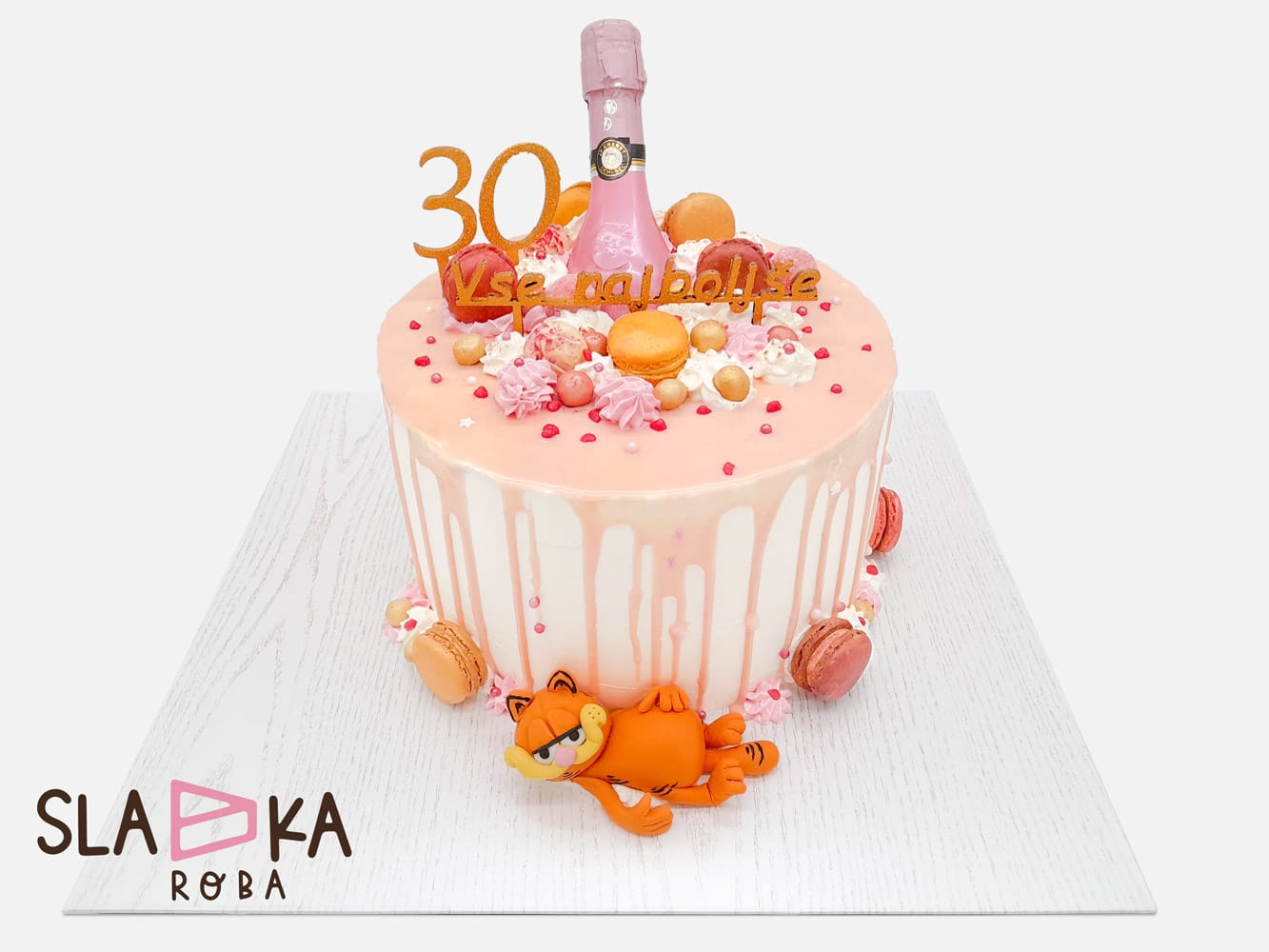 rojstnodnevna torta, garfield, torte po narocilu, sladka roba, ribnica