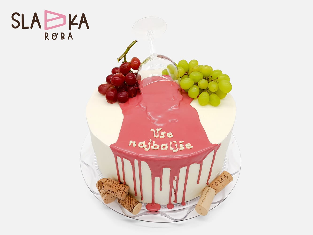 rojstnodnevne torte, kozarec vina, torte po narocilu, sladka roba, ribnica